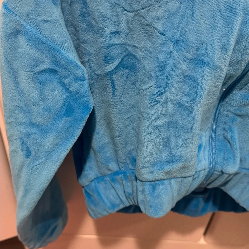 Girls velour zip up hoodie